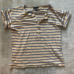 J.Crew Linen Henley Tshirt
